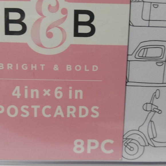 Adult Coloring Color Your Own Postcard Car Beach - Picture 2 of 9